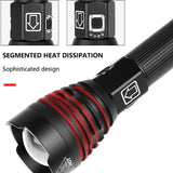 LED Flashlight Zoom USB Rechargeable Power - 5minutessolution