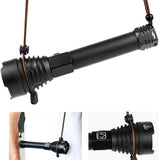 LED Flashlight Zoom USB Rechargeable Power - 5minutessolution