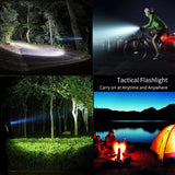 LED Flashlight Zoom USB Rechargeable Power - 5minutessolution