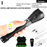 LED Flashlight Zoom USB Rechargeable Power - 5minutessolution