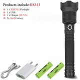 LED Flashlight High Lumens Flashlight USB Torch Hunting Lamp Hand Light - 5minutessolution