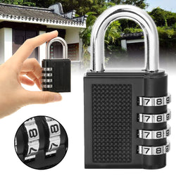 Heavy Duty 4 Dial Digit Combination Key and Lock - 5minutessolution