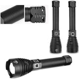 LED Flashlight Zoom USB Rechargeable Power - 5minutessolution