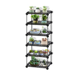 6/5/4/3 Tier Durable Metal Plant Shelves Garden Lawn Gardening Plant Stands - 5minutessolution