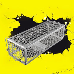 Home Household Supplies Pest Control Steel Cage Trap for Chipmunks Traps, Squirrel Traps, and Mouse - 5minutessolution