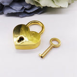 Heart Lock and Key Vintage Old Antique Style - 5minutessolution