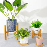 Wood Pot Trays Garden Lawn Gardening Plant Stands - 5minutessolution