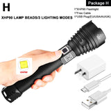 LED Flashlight Zoom USB Rechargeable Power - 5minutessolution