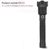 LED Flashlight High Lumens Flashlight USB Torch Hunting Lamp Hand Light - 5minutessolution