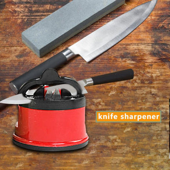 Kitchen Sharpening Tool Knife Sharpener Scissors Grinder Secure Suction Sharpener for Knives Kitchen Accessories - 5minutessolution