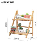 Bamboo Wooden Plant Flower Garden Lawn Gardening Plant Stands - 5minutessolution